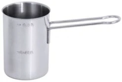 2x Contacto Milchaufschäumer, Edelstahl, Durchmesser: 8,5 Cm, Höhe: 11,5 Cm, Stiellänge: 12,5 Cm, Volumen: 0,5 L