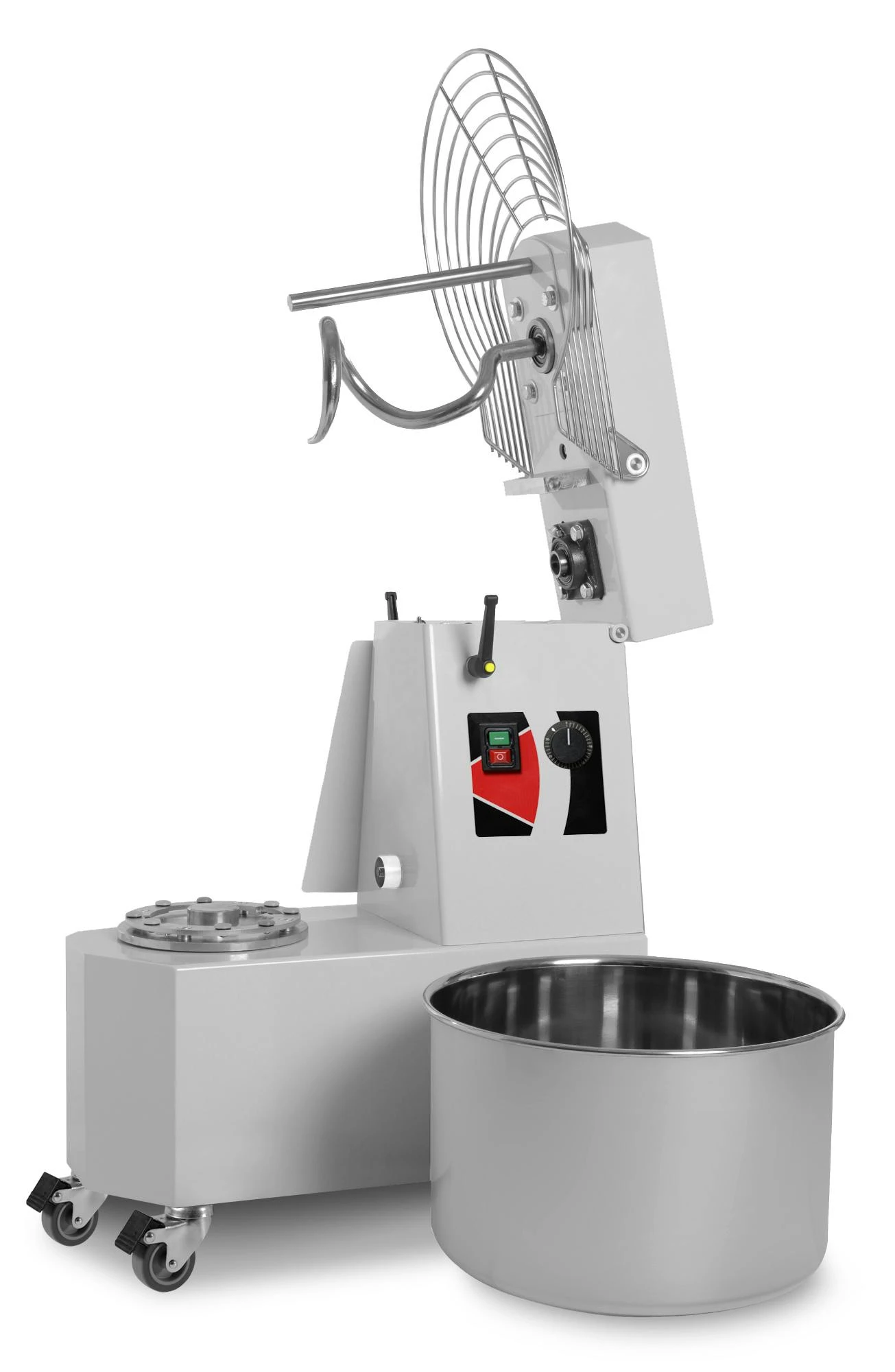 GMG - Teigknetmaschine 21Lt. / 17Kg 400V - Hebbarer Kopf Und Herausnehmbarer Kessel - Inkl. Spirale, Gitter, Teigteiler Und Wanne Aus Edelstahl – Bild 5