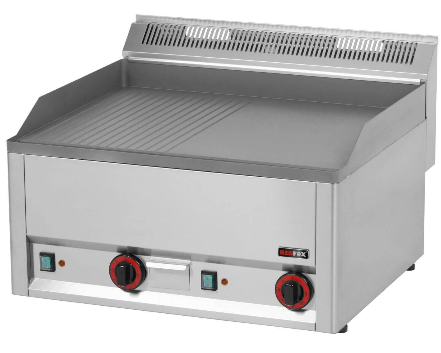 Gastro Elektro-Doppel-Griddleplatte Grill Grillplatte Bratplatte 660x540x220 Mm – Bild 3
