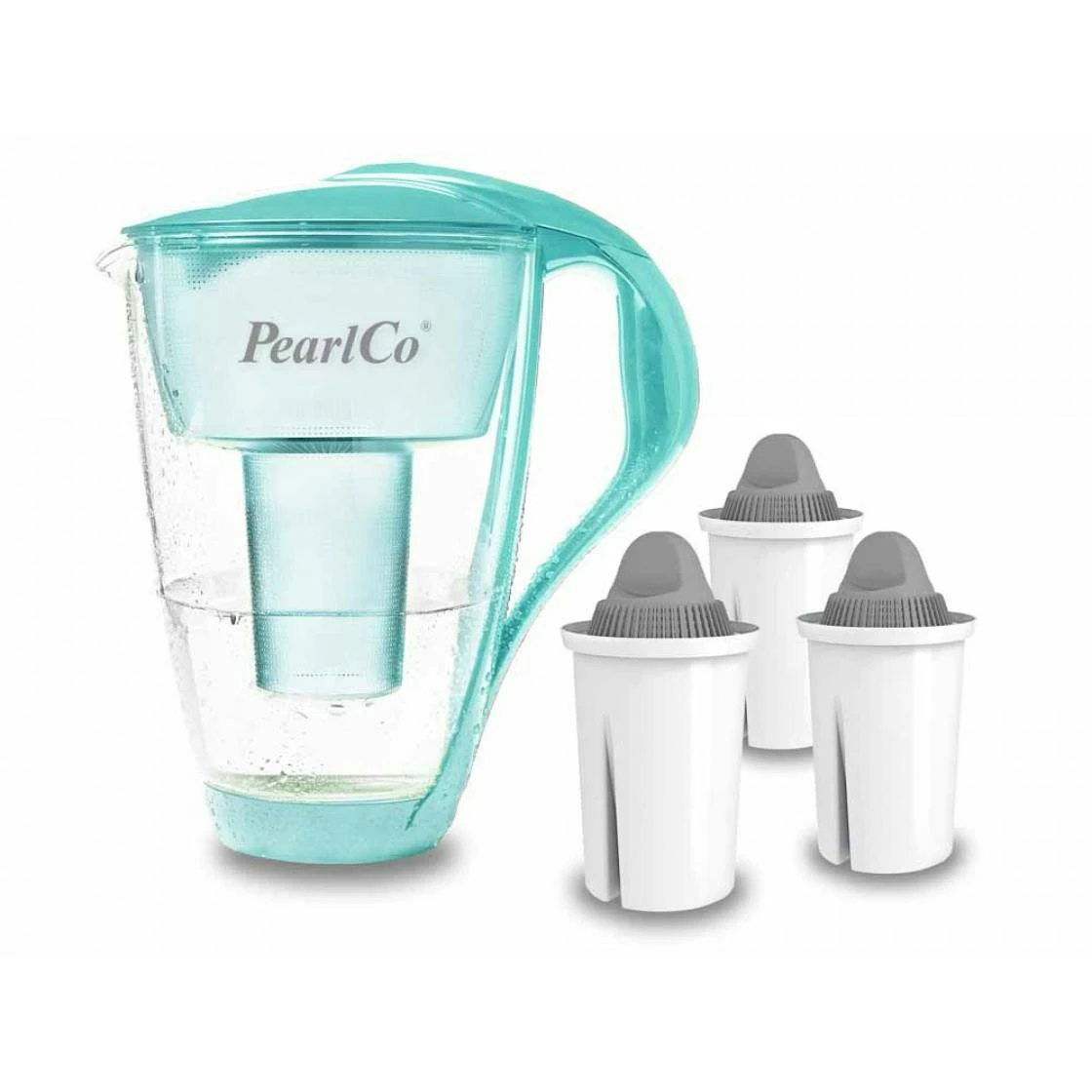 Glas-Wasserfilter Schwarz Inkl. 3 Protect+ Filterkartuschen – Bild 4