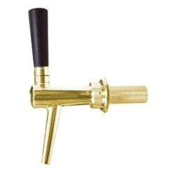 Kolbenschankhahn C-TAP Aus Chromnickelstahl, NW 10 Mm, Goldoptik