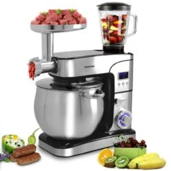 Küchenmaschine Paris Edelstahl 12 Liter Küchengerät & Fleischwolf