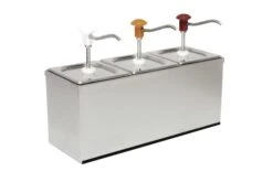 Schneider® Dosierspender GN-Behälter 3-fach Inhalt 3x3 Liter - 504 X185 X345 Mm