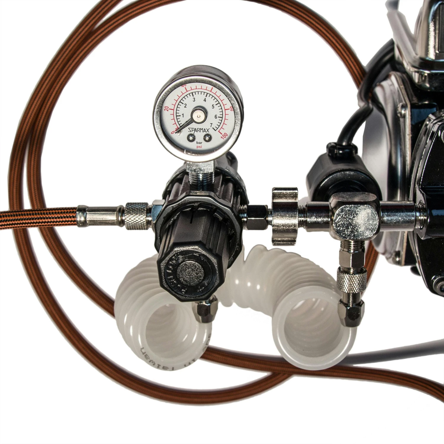 Airbrush Set Airbrushpistole Ultra Harder & Steenbeck Kompressor Sparmax TC 501N – Bild 7