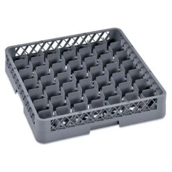 WAS Germany - Gläserkorb Dish Rack 98, Mit 49 Einteilungen, 50 X 50 X 10 Cm, Polypropylen (9860049)
