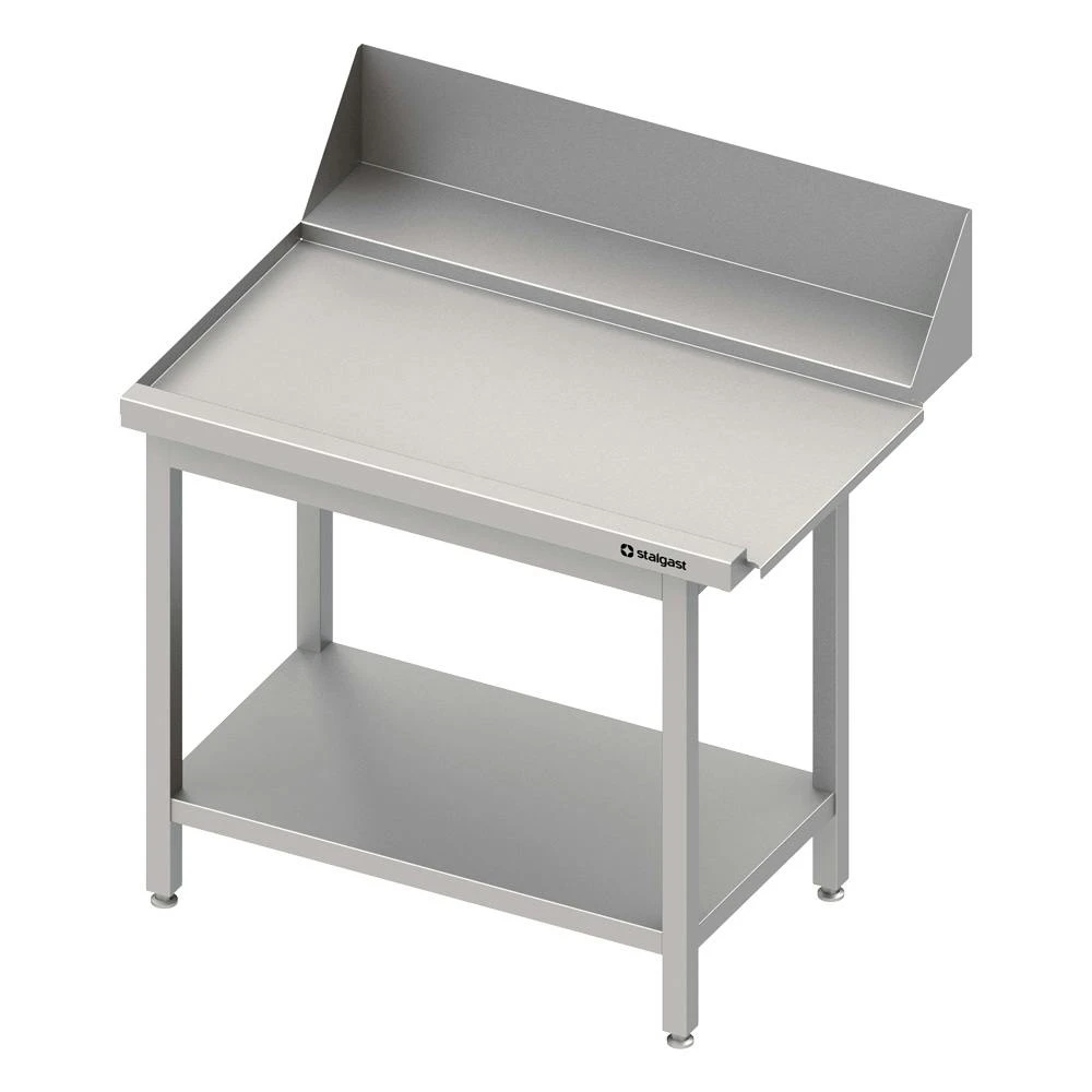 Stalgast Edelstahl Ablauftisch Mit 20 Cm Aufkantung, 1000 Mm Breit, Anbauseite Links – Bild 2