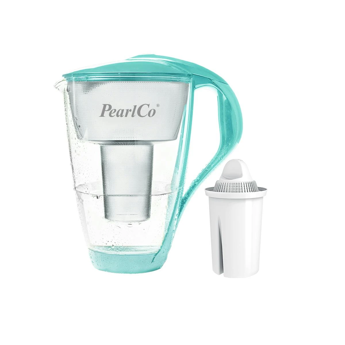 Glas-Wasserfilter Mint Inkl. 12 Universal Filterkartuschen – Bild 4