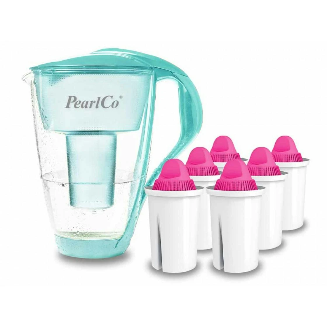 Glas-Wasserfilter Mint Inkl. 12 Universal Filterkartuschen – Bild 6