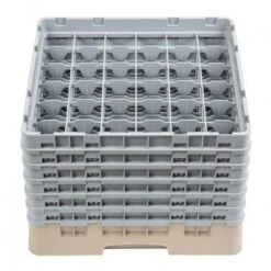 Cambro Gläserspülkorb Beige Mit 36 Fächern Max Glashöhe 29,8cm. Dieser Gläserspülkorb Bietet