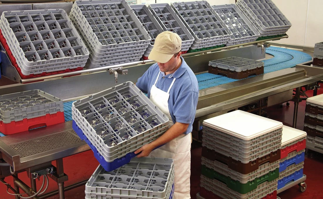 Cambro Gläserspülkorb Beige Mit 36 Fächern Max Glashöhe 9,2cm. Dieser Gläserspülkorb Bietet – Bild 5